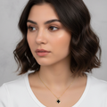 Stainless Steel Black Clover Gold Necklace