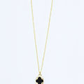 Stainless Steel Black Clover Gold Necklace