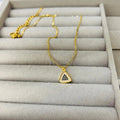 Collier triangle en acier inoxydable