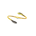 Adjustable Olive Branch Bracelet, Gold-Plated Brass
