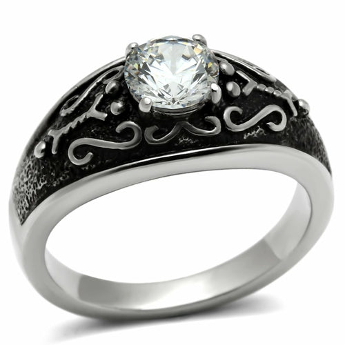 Bague en acier inoxydable poli