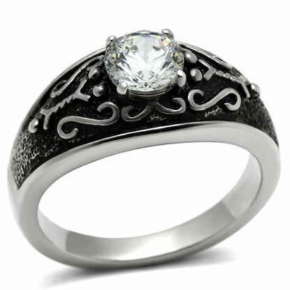 Bague en acier inoxydable poli
