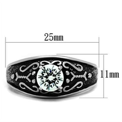 Bague en acier inoxydable poli